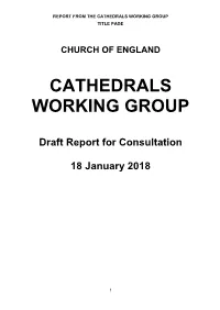 Report of the Cathedrals Working Group