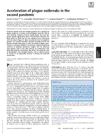 Acceleration of Plague Outbreaks in the Second Pandemic