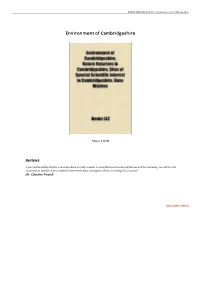 Find Ebook &gt; Environment of Cambridgeshire