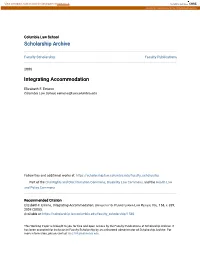 Integrating Accommodation