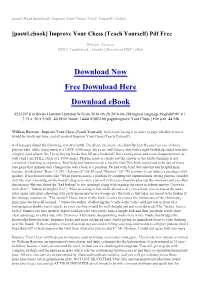 [Poswl.Ebook] Improve Your Chess (Teach Yourself) Pdf Free