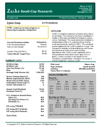 Small-Cap Research Gzeng@Zacks.Com