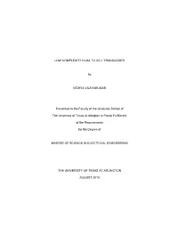 LOW COMPLEXITY H.264 to VC-1 TRANSCODER by VIDHYA