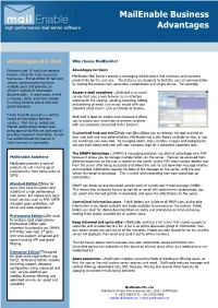 Mailenable Business Advantages