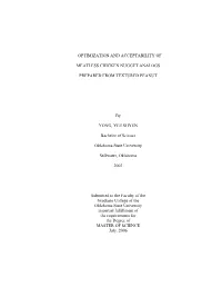 OPTIMIZATION and ACCEPTABILITY of MEATLESS CHICKEN NUGGET ANALOGS PREPARED from TEXTURED PEANUT by YONG, YEE SHYEN Bachelor Of