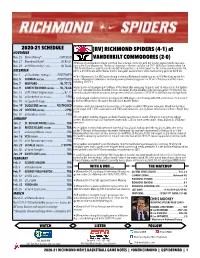 [RV] RICHMOND SPIDERS (4-1) at VANDERBILT COMMODORES (2-0)