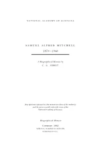 Samuel Alfred Mitchell