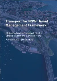 Transport for NSW Asset Management Framework Page 2 of 54 Transport for NSW