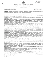 COMUNE DI VALGUARNERA CAROPEPE Settore Tecnico