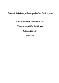 GAG Guidance Document 001