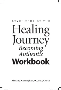 Healing Journey Becoming Authentic Workbook
