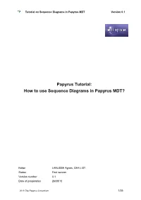 How to Use Sequence Diagrams in Papyrus MDT?