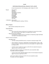 Raleigh Board Mtg Notes Abridged Final SRC Edits