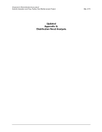 Updated Appendix G. Distribution Need Analysis