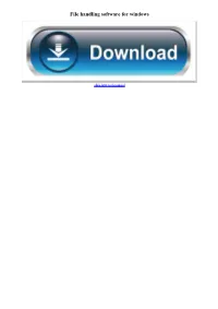 File Handling Software for Windows