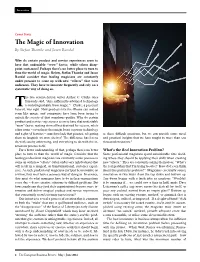 "The Magic of Innovation." (Pdf)