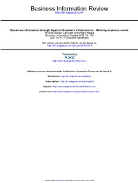 Business Information Through Spain's Chambers Of