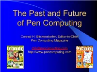 Pen Computing History