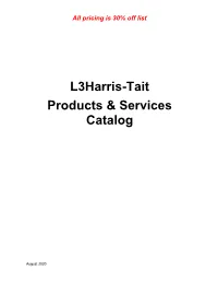 Private Radio Systems Price Catalog