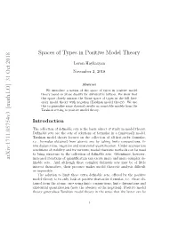 Spaces of Types in Positive Model Theory