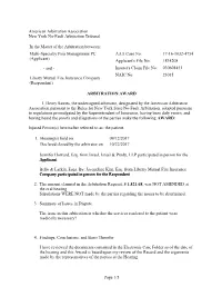 1. 2. 3. 4. American Arbitration Association New York No-Fault