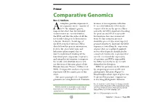 Comparative Genomics Ross C