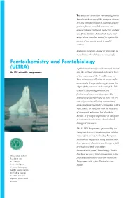 Femtochemistry and Femtobiology