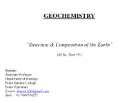Geochemistry