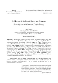 On History of the Randić Index and Emerging Hostility Toward Chemical Graph Theory