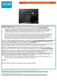 Paul Dirac - Discoverer of Antimatter