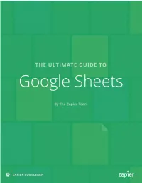 The Ultimate Guide to Google Sheets Everything You Need to Build Powerful Spreadsheet Workflows in Google Sheets