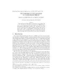 The Whitehead Type Theorems in Coarse Shape Theory 105