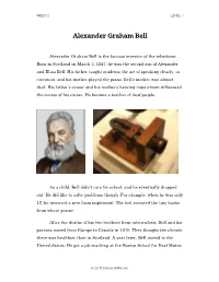 Alexander Graham Bell