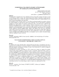 Conditional Volatility of Most Active Shares of Casablanca Stock Exchange