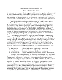 Equative and Predicational Copulas in Thai