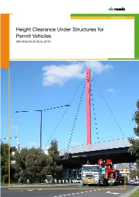 Height Clearance Under Structures for Permit Vehicles