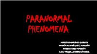 Paranormal Phenomena