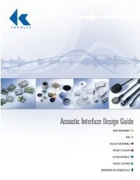 Acoustic Interface Design Guide