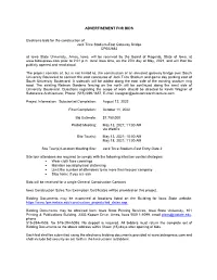 Advertisement for Bids