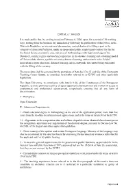 EDITAL N.º 360/2020 It Is Made Public That, by a Ruling Issued on February 6, 2020, Open, for a Period of 30 Working Days, Star