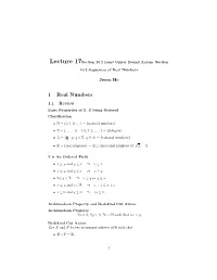1 Real Numbers 1.1 Review