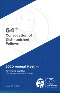 Convocation of Distinguished Fellows