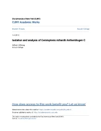 Isolation and Analysis of Ceratopteris Richardii Antheridiogen C