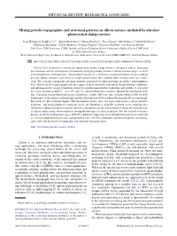 Mixing Periodic Topographies and Structural Patterns on Silicon Surfaces Mediated by Ultrafast Photoexcited Charge Carriers
