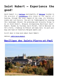 Saint Hubert &#8211