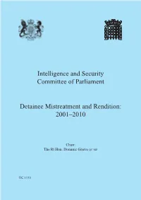 Detainee Mistreatment and Rendition: 2001–2010