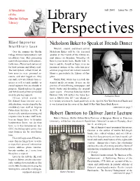 Library Perspectives, Issue 25, Fall 2001