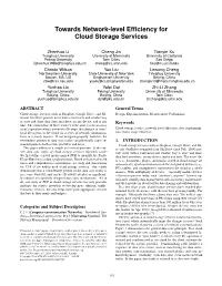 Towards Network-Level Efficiency for Cloud Storage Services