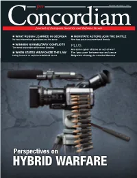 HYBRID WARFARE TABLE of CONTENTS Features
