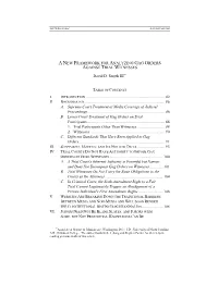 Anew Framework for Analyzing Gag Orders Against Trial Witnesses